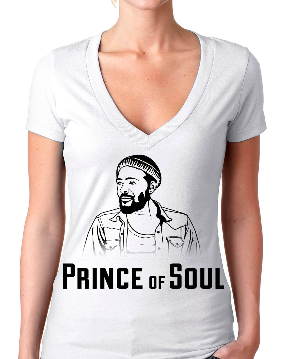 Marvin Gaye Prince Of Soul V-Neck Tee11:33 12:38